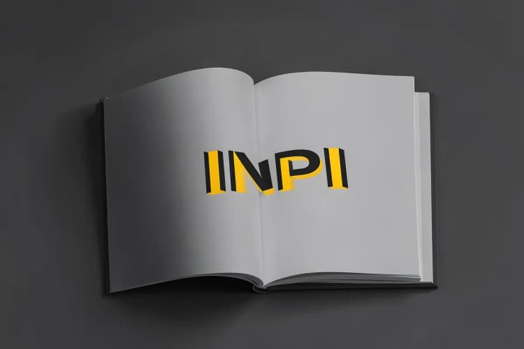 Revista aberta com o logo do INPI.